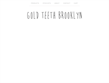 Tablet Screenshot of goldteethbrooklyn.com